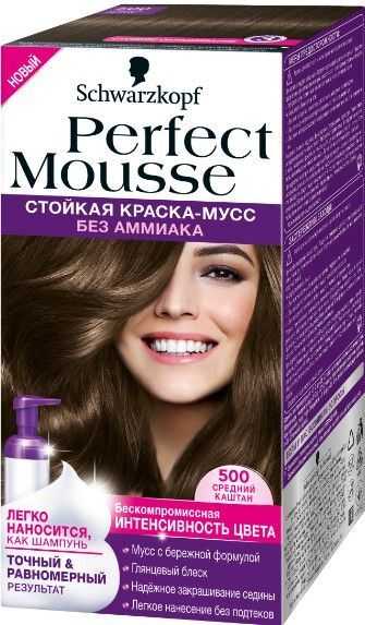 Краска-мусс для волос schwarzkopf perfect mousse: профессиональная палитра цветов