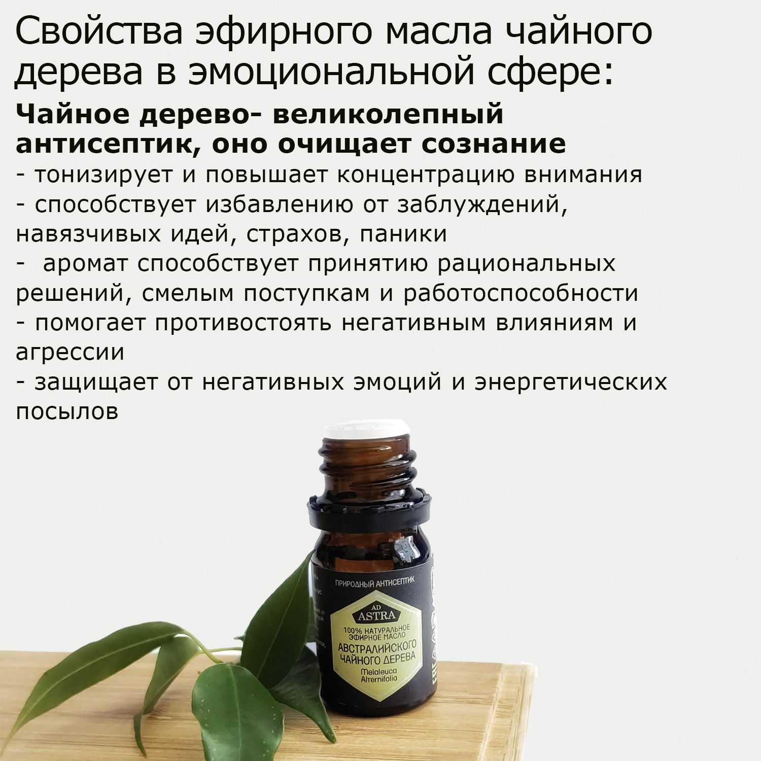 Масло чайного дерева для волос: свойства и применение