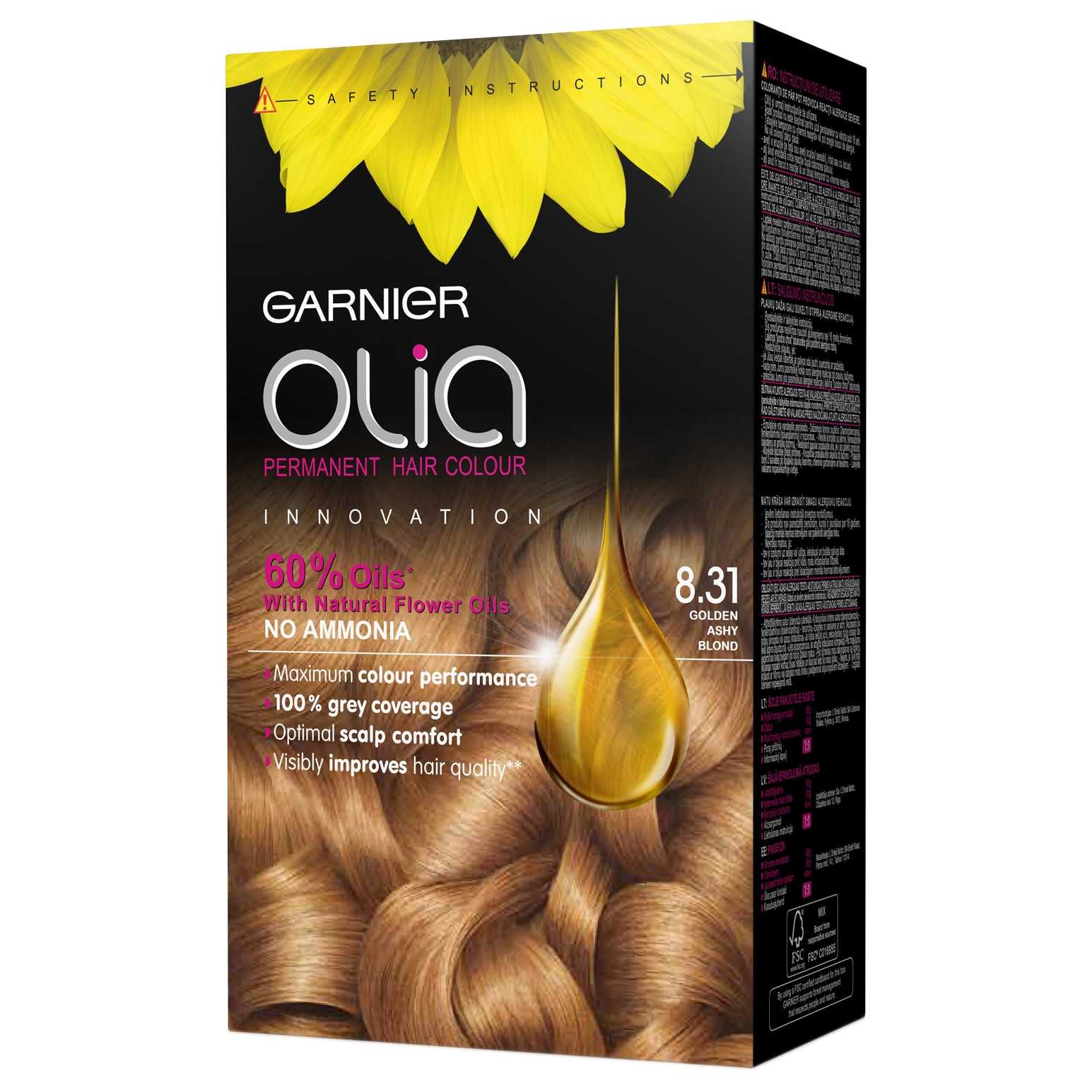 Garnier olia: палитра цветов краски для волос гарньер олия (олиа) и отзывы