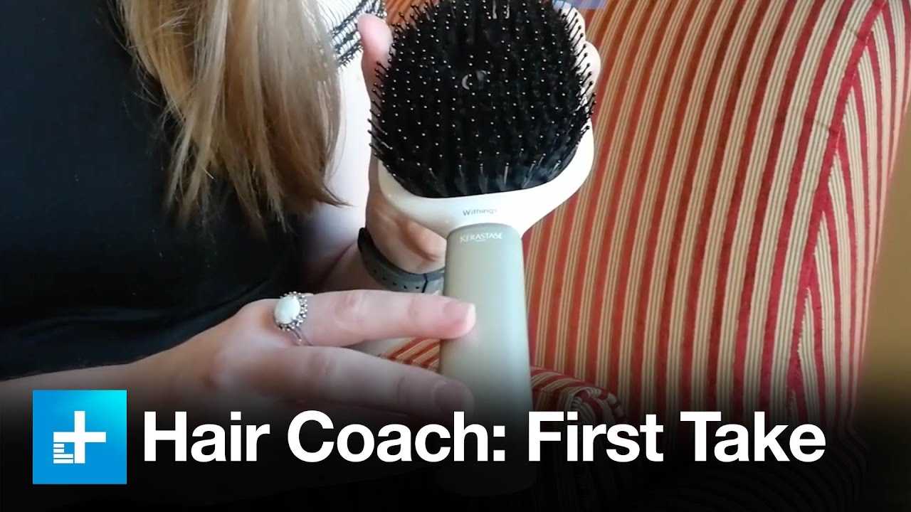 Здоровые волосы с сенсорной расческой hair coach