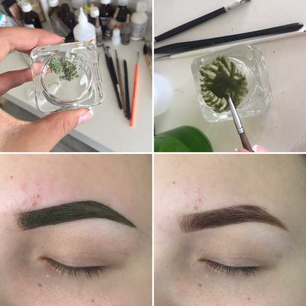 Окрашивание бровей хной - биотатуаж, смеси brow henna, как правильно красить, как смывать, сколько держится
