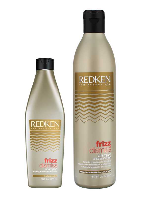 Обзор гаммы средств Redken Frizz Dismiss для ровной структуры волос, состоящей из шампуня, бальзама, маски, сыворотки и спрея Узнайте о составе продуктов и преимуществах применения