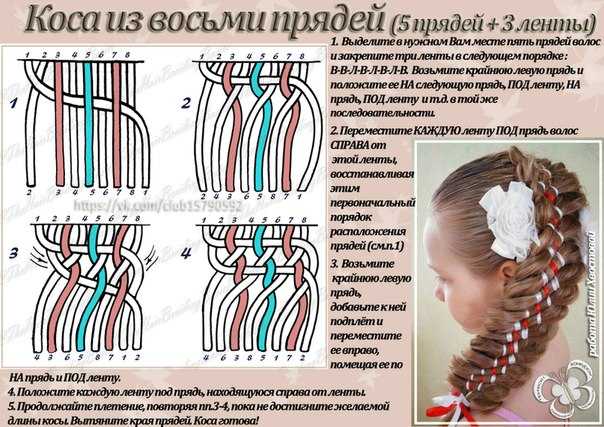 Плетение кос на длинные и средние волосы: видео-уроки